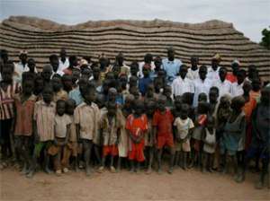 Grass-thatched School in South Sudan